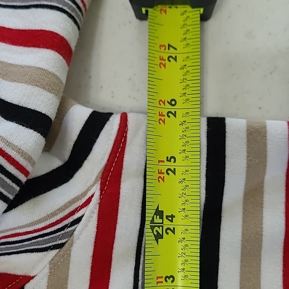 Kim Rogers Multicolor Striped Sweatshirt Top size 2X - Picture 5 of 6
